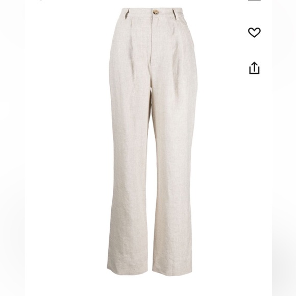 Reformation Mason Linen Pleated Pants - Picture 4 of 10